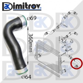 Маркуч турбо Audi A3 Seat Altea Leon Toledo Skoda Octavia Superb Volkswagen Caddy Golf V Jetta Touran